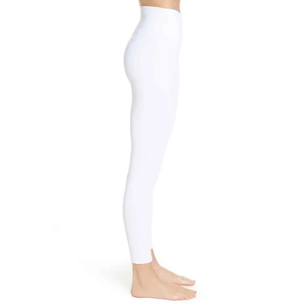 Free People FP Movement Formation High Waist Ankle Leggings White SZ SP New
